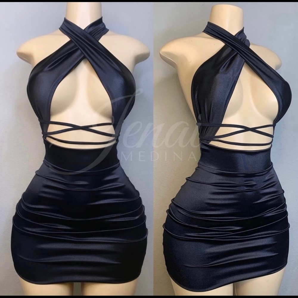 Mini black dress